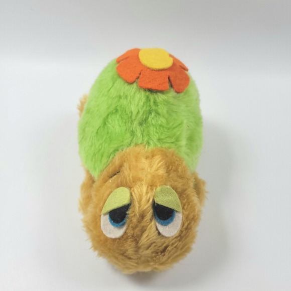 VTG Wallace Berrie Snoozie 6" Plush Turtle w/ Flower On Shell 1975‎ - Picture 2 of 12